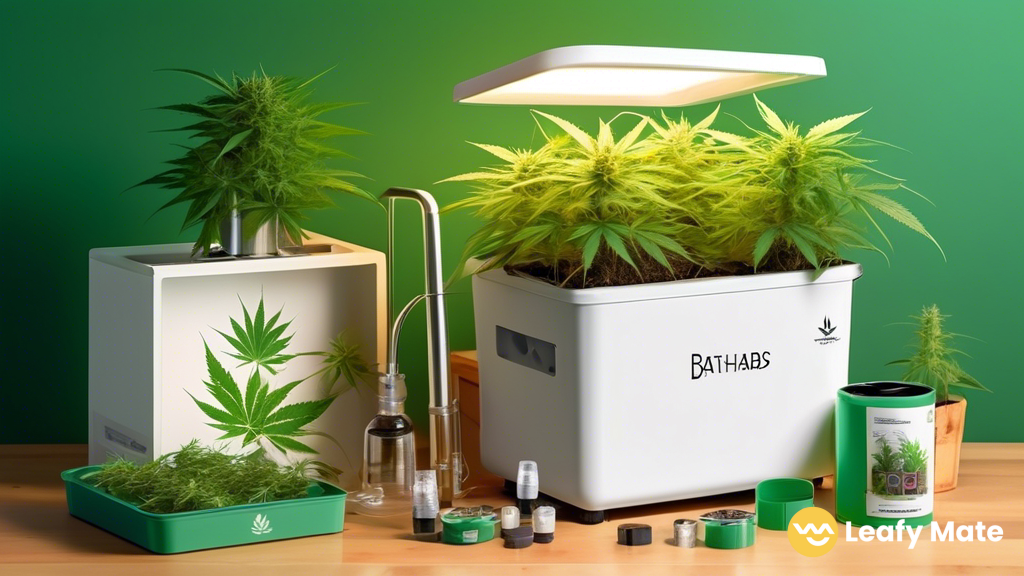 Discover the beauty of a beginner's cannabis grow kit illuminated by radiant natural light, inviting readers to embark on their own cannabis cultivation journey. Dive into the vibrant hues and intricate details of the kit's components in this captivating photo.